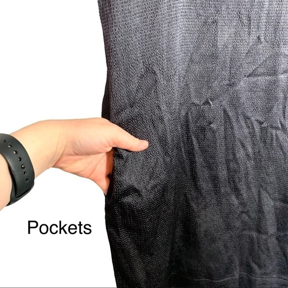 LC Lauren Conrad Solid Black Pocketed Form Fitting Sleeve Dress Size 12 - Picture 7 of 14